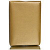 Gift wrapping paper with ribbed gold